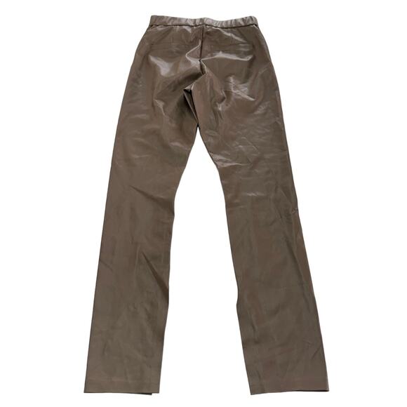 Blank NYC Pants Womens 27 Brown Faux Leather Leggings Love Much Vented - Picture 5 of 12